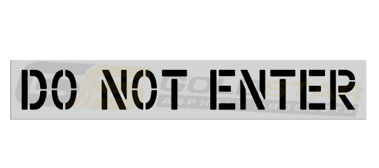12" Do Not Enter