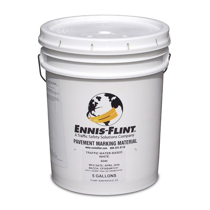 White Fast Dry Traffic Paint - 5 Gallon