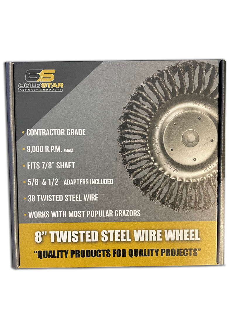 8" Steel Wire Wheel - GSA