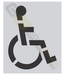 Chick-fil-A 48" Stencil Handicap