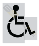 63" Handicap ADA Stencil Parking Lot