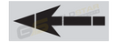 72" FHWA/DOT Bike Lane Straight Arrow