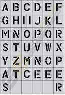 24"x16" Alphabet Stencil Kit (43 Piece)