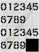 4" Number Stencil Kit (22 Piece)
